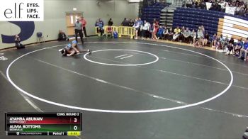 125 lbs. Cons. Round 2 - Alivia Bottoms, Boonville vs Ayamba Abunaw, North Point