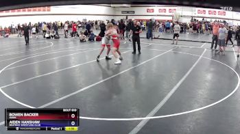 130 lbs Round 2 - Bowen Backer, Hawk vs Aiden Hanshaw, Beatrice Wrestling Club