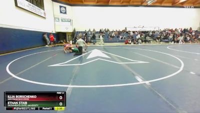 165 lbs Cons. Semi - Illia Borschenko, San Francisco State vs Ethan Staib, Sacramento State University