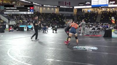 124 lbs Cons. Round 2 - Jada Fowler, Frostburg State vs Jazmene Molina, Utica