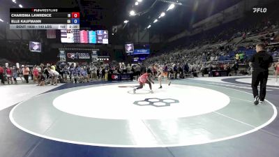 140 lbs Cons. Rd Of 64 - Charisma Lawrence, IN vs Elle Kaufmann, GA