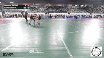 130 lbs Consi Of 32 #1 - DeAuntre Williams, Putnam City vs Clinton Stout Jr., Keystone Kids Wrestling Club