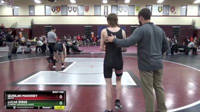 106 lbs Cons. Round 1 - Lucas Ennis, Clarion-Goldfield-Dows vs Quinlan Mahoney, NH/TV