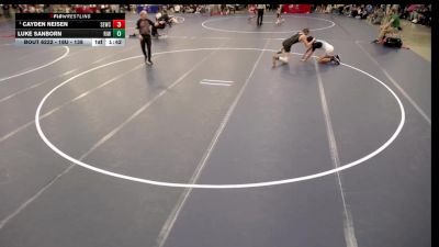 16U - 138 lbs Quarters - Cayden Neisen, Scoring Edge Wrestling Center vs Luke Sanborn, Rosemount Irish Wrestling