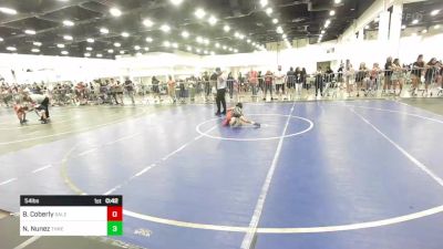 54 lbs Round Of 16 - Bentley Coberly, Salem Elite Mat Club vs Noah Nunez, Threshold WC