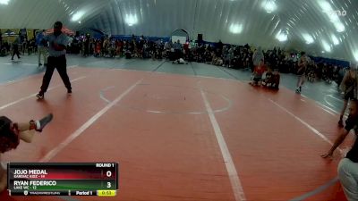 64 lbs Round 1 (6 Team) - Jojo Medal, Kardiac Kidz vs Ryan Federico, Lake WC