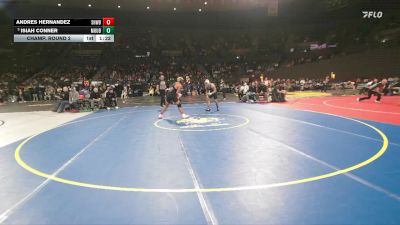 6A Boys 175 lbs Champ. Round 2 - Isiah Conner, Mountainside Boys vs Andres Hernandez, Sherwood Boys