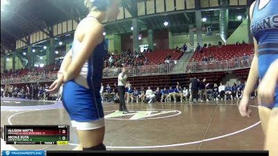 115 lbs Finals (2 Team) - Sam Baker, Lincoln East Girls vs Malaya Cockcroft, Papillion-La Vista South Girls