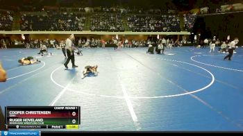 58 lbs Round 2 - Cooper Christensen, Iowa vs Ruger Hoveland, Riverhawk Wrestling Club