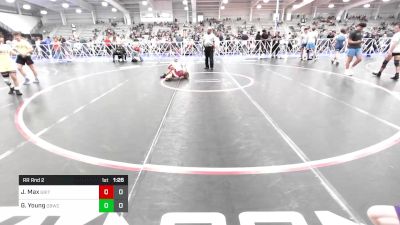 106 lbs Rr Rnd 2 - Jackson Max, Grit Mat Club Red vs Gavin Young, OBWC Goblins