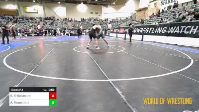 285 lbs Consi Of 4 - Skyler Randleman-Galvin, Sherwood High School vs Adam Rosas, Rebel Wrestling Club