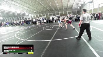 157 lbs Quarterfinal - Brisen Anderson, Morgan vs Riggs Martin, Westlake