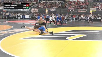 AA - 110 lbs Champ. Round 1 - Joshua Simmons, Helena Capital vs Jacob Ryder, Billings Skyview