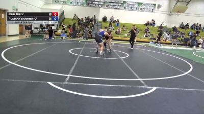 160 lbs Quarterfinal - Jerzi Tully, Victor Valley College vs Liliana Sarmiento, Cerritos College