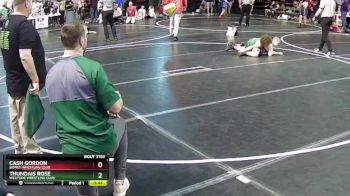105 lbs Cons. Round 2 - Cash Gordon, Sidney Wrestling Club vs Thundais Rose, Westside Wrestling Club