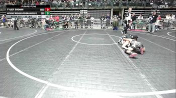 95 lbs Consi Of 16 #2 - Tyler Brown, Orchard South WC vs Anthony Mesanko-Coleman08312012, Triumph Trained