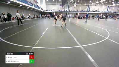 184 lbs Consi Of 16 #1 - Lane Kiser, Campbell vs Andrew Christie, Army-West Point