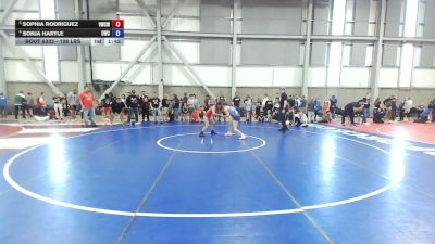 108 lbs Quarters - Sophia Rodriguez, Victory Wrestling-Central WA vs Sonja Hartle, Outlaw Wrestling Club