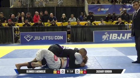 Zachary Gordon vs Olumide K Akomolde 2026 Pan Jiu Jitsu IBJJF Championship