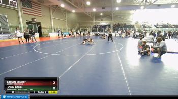 113 lbs Semifinal - Ethan Sharp, Uintah Wrestling vs John Behm, Team Idaho Wrestling Club