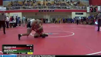 182 lbs Quarterfinal - Orlando Cruz, Crown Point vs Demetrus Dean, Hammond Central