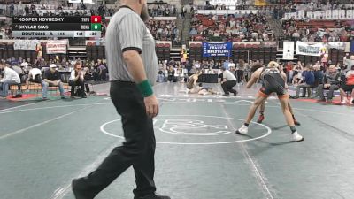 A - 144 lbs Cons. Round 3 - Kooper Kovnesky, Three Forks/Ennis vs Skylar Sias, Ronan