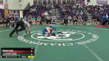 172 lbs Round 5 (6 Team) - Kegan Ryan, Olentangy Liberty vs Cameron Jones, Washington Courthouse