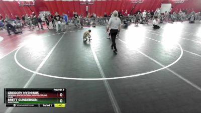 65-69 lbs Round 3 - Gregory Nyenhuis, Monona Grove/McFarland Wrestling Club vs Brett Gunderson, Wisconsin