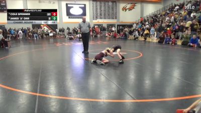 60 lbs Champ. Round 1 - Cole Spenner, Lynx Wrestling Club vs James `jj` Orr, DC Elite