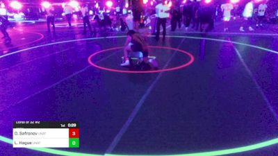 132 lbs Consi Of 32 #2 - Damir Safronov, Unattached vs Lane Hague, Unattached