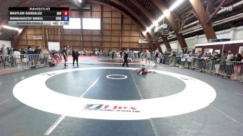 145A lbs Quarterfinal - Braylon Gonzalez, Xavier vs Bekmamatov Erbol, Kyrgyzstan