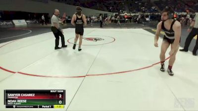 5A-170 lbs Quarterfinal - Noah Reese, West Albany vs Sawyer Casarez, Thurston