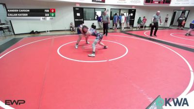 140 lbs Consolation - Kanden Carson, PrimeTime Youth Wrestling vs Callan Katzer, Saints Wrestling Club