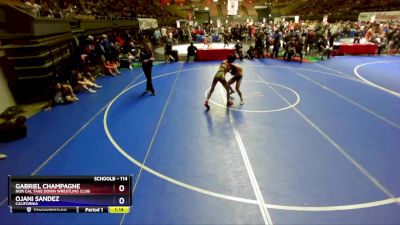 114 lbs Quarterfinal - Gabriel Champagne, Nor Cal Take Down Wrestling Club vs Ojani Sandez, California