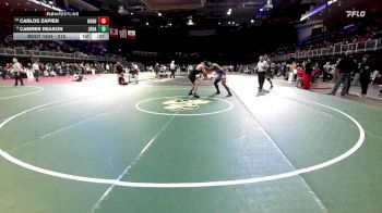 215 lbs Cons. Round 2 - Carlos Zapien, Hughson vs Camren Reason, Johansen