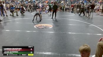 90 lbs Champ. Round 1 - Cameron Drakeford, Westwateree Wrestling Club vs Jacob Gutierrez, Cane Bay Cobras