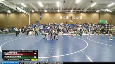 112 lbs Quarterfinal - Boston Gardiner, Champions Wrestling Club vs Blu Stephens, Sanderson Wrestling Academy