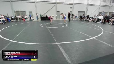 100 lbs 4th Wrestleback (16 Team) - Triston Mouton, Tennessee vs Kason Palser, Nebraska