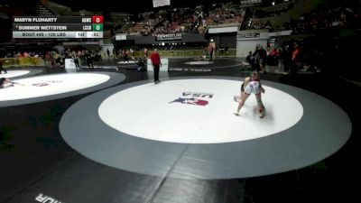 125 lbs Cons. Quarters - Summer Wettstein, La Costa Canyon High School Wrestling vs Maryn Fluharty, Golden Grapplers Wrestling Club