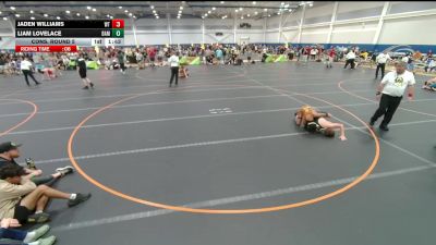 120 lbs Cons. Round 5 - Jaden Williams, Wellington vs Liam Lovelace, Unattached