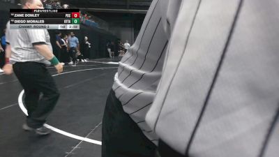 125 lbs Champ. Round 2 - Diego Morales, Ottawa University vs Zane Donley, Pratt Community College