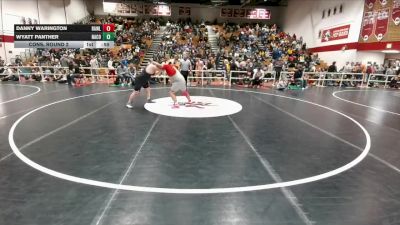 285 lbs Cons. Round 2 - Danny Warington, Rawlins vs Wyatt Panther, Natrona County