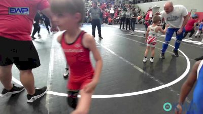 46 lbs Quarterfinal - Maculey Andrews, Hilldale Youth Wrestling Club vs Gerami President, Victory Grappling Club