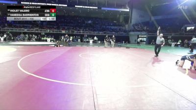 105 lbs Champ. Round 1 - Vanessa Barrientos, Cosumnes Oaks vs Violet Valero, Atwater