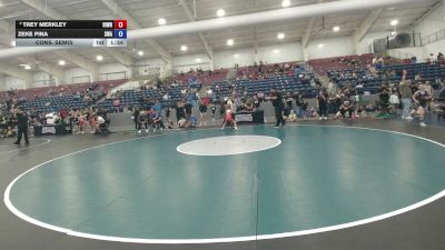 71 lbs Cons. Semis - Trey Merkley, Uintah Wrestling vs Zeke Pina, Sunnyside Wrestling Academy