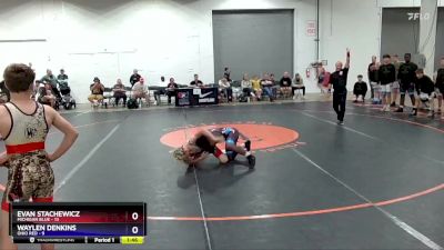 119 lbs Round 1 (8 Team) - Evan Stachewicz, Michigan Blue vs Waylen Denkins, Ohio Red