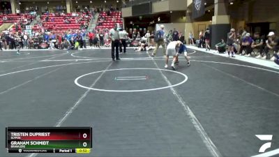 80 lbs Semifinal - Graham Schmidt, Brawlers vs Tristen Dupriest, SlyFox