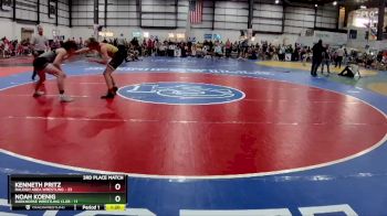 157 lbs Placement Matches (8 Team) - Noah Koenig, DARKHORSE WRESTLING CLUB vs Kenneth Pritz, RALEIGH AREA WRESTLING