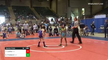 60 lbs Quarterfinal - Tate Luckie, Fitzgerald Wrestling Club vs Kashta Freeland, The Glasgow Wrestling Academy