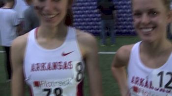 Arkansas duo after great finish in 3k at Husky Classic 2014